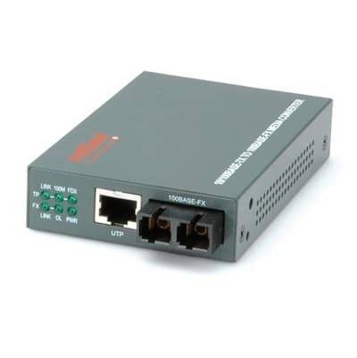 Adaptateur Convertisseur RJ45 Fast Ethernet - Fibre optique Multimode SC ou  ST - en vente au Cameroun