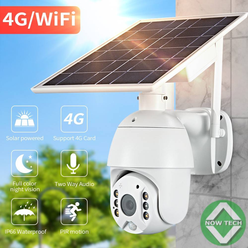 Camera solaire energie Alert PTZ Camera wifi 4G à puce bon prix en