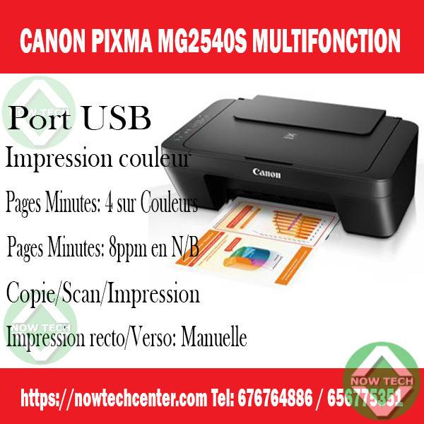 IMPRIMANTE MULTIFONCTION CANON PIXMA TS3440 IMPRESSION / SCANNER