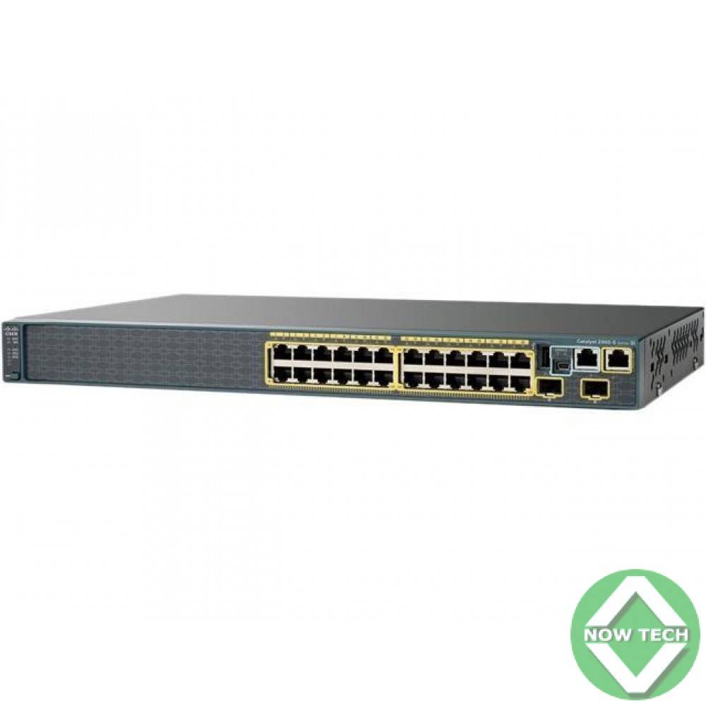 Cisco Catalyst WS-C2960X-24PD-L commutateur réseau Géré L2 Gigabit Ethernet (10/100/1000) Connexion Ethernet, supportant l'alimentation via ce port (PoE) Noir
