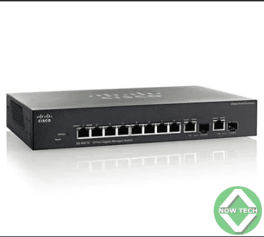 Cisco SG350-10P-K9-EU Managed 8-port GE, PoE+ 62W, 2x1G Combo