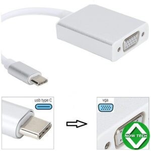 Achetez Câble  Adaptateur Type C vers  VGA (Adaptateur USB type C vers VGA) pour profiter des images hautes définitions.