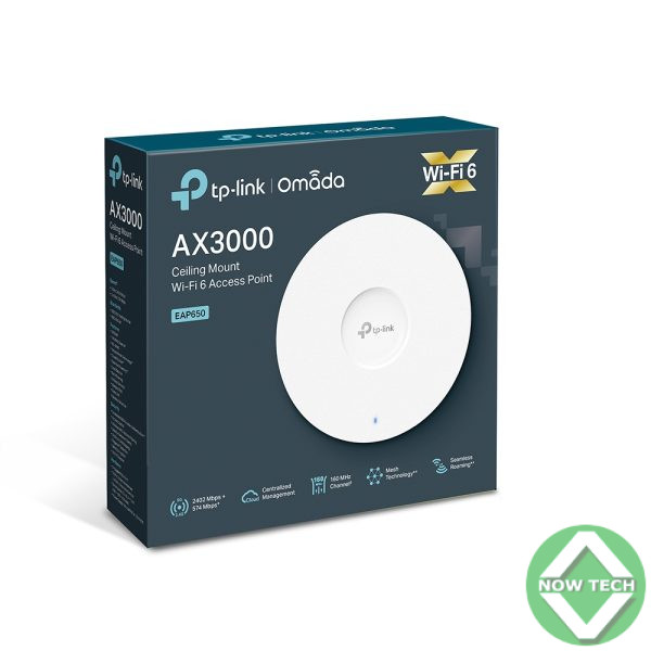 Point d'accès TP-LINK EAP650-Indoor WiFi 6 AX3000