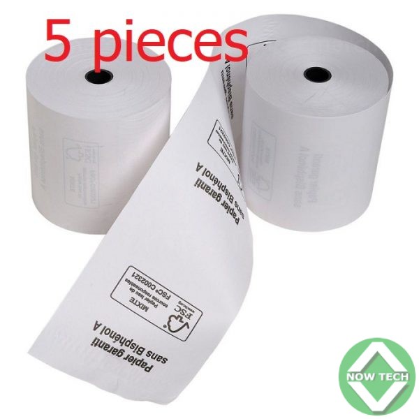 Pack de papier thermique autocollant 58mm
