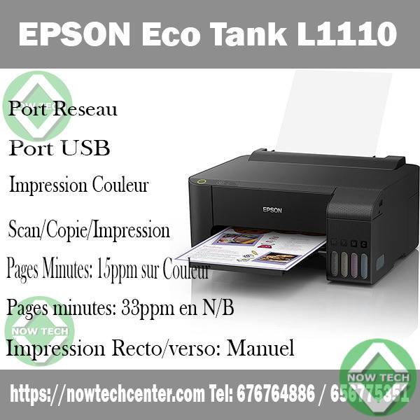 Imprimante Multifonction, Epson L850, Jet d'encre, A4, couleur, 5760 x 1440  DPI 5 ppm, Impression