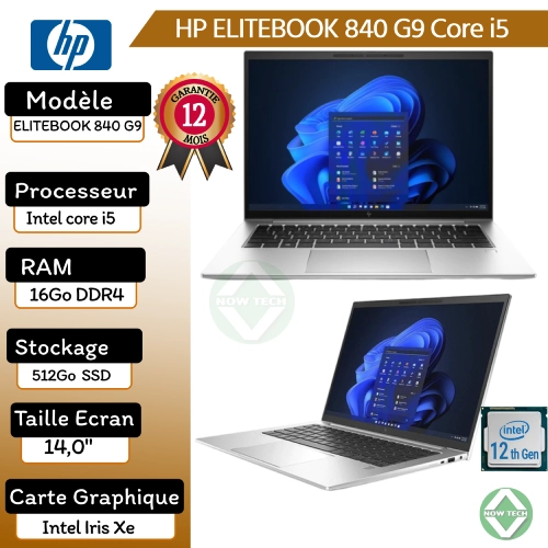 HP EliteBook 840 G6 - Core i5 8ème génération - RAM 8 Go DDR4