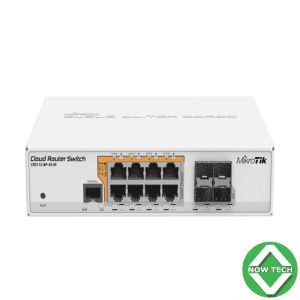 Switch Mikrotik CRS112 8P-4S +IN 8 ports POE 4 PORTS SFP