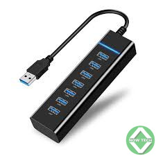 Hub USB 3.0  7 ports Multi ports USB bleu bon prix en vente au Cameroun.