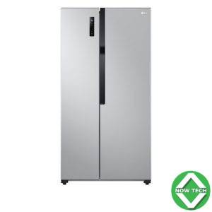 Réfrigérateur côte à côte LG GC-FB507PQAM, 519 L - Multi Air Flow, écran LED tactile, étagère en verre trempé