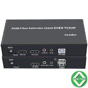 HDMI KMV Extender Over Fibre 20km 4k@60HZ Par Fibre Optique