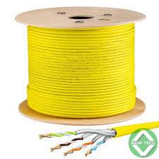 Cable réseaux EURONET cat6A SFTP 500m couleur jaune indoor/outdoor