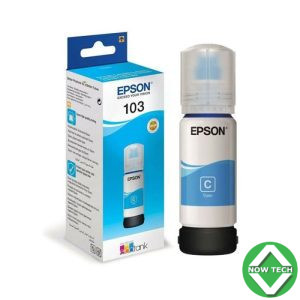 Bouteille D'encre Original EPSON ECOTANK 103 - Cyan (C13T00S24A)