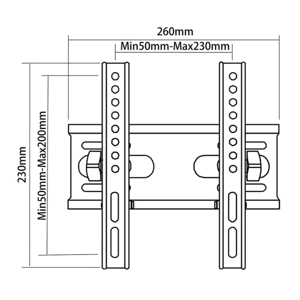 Support mural Skill Tech SN-32T pour téléviseur de 14 a 32 pouce