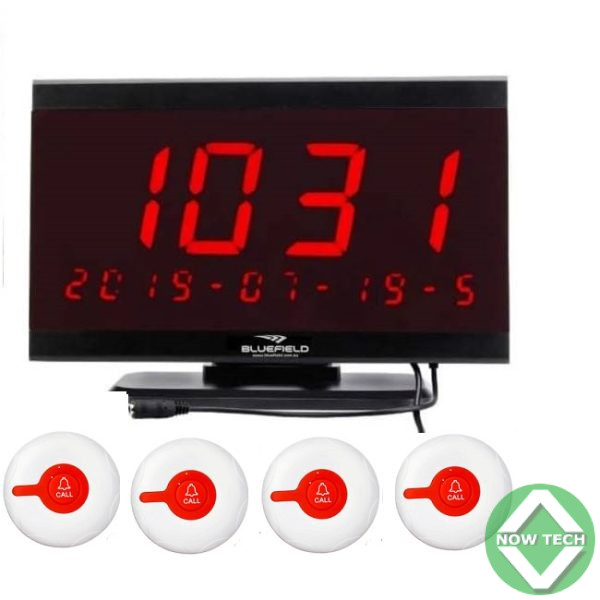 Kit de système d appel sans fil Ecran Bluefield et 4 boutons d appel Bon prix en vente