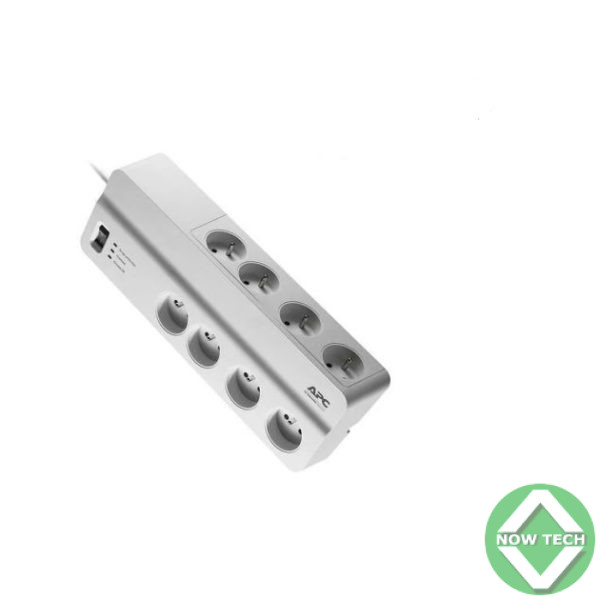 Rallonge APC 8 ports Parasurtenseur multiples prises PM8-GR 36A Blanc