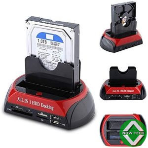 Docking HDD All in One  pour Disque dur Laptop 2.5 et Desktop 3.5  SATA + Lecteur bon prix en vente au cameroun
