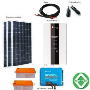 Kit solaire 03 panneaux 260w puissance puissance 1500VA bon prix en vente