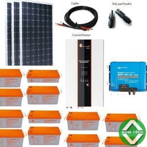 Kit solaire 5KVA 16 Panneau de 450W convertisseur hybride