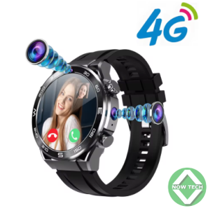 Montre intelligente 4G WiFi GPS double caméra 1380Mah autonomie de la batterie