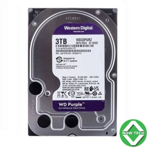 Disque Dur WD 3To HDD 3.5 purple Surveillance 3TB Werstern Digital en vente