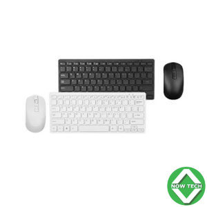 kit mini Clavier+ Souris Sans fil Carton blanc GKM901 bon prix en vente